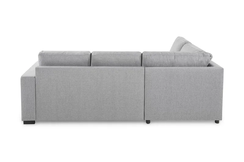 Crazy 3-seters Venstrevendt L-formet Sjeselongsofa i Stoff - Grå - Møbler - Sofaer - Sofa med sjeselong - 2 seters sofa med divan