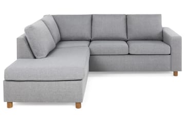 Crazy 3-seters Venstrevendt L-formet Sjeselongsofa i Stoff