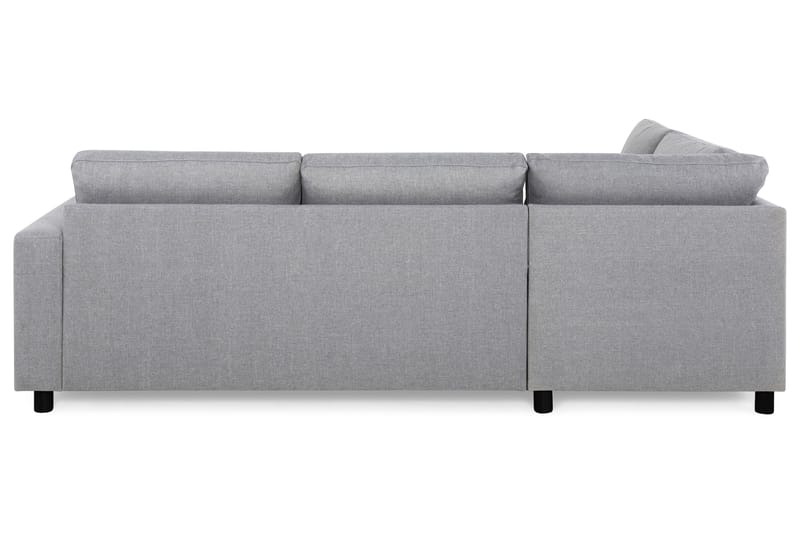 Crazy 3-seters Venstrevendt L-formet Sjeselongsofa i Stoff - Grå - Møbler - Sofaer - Sofa med sjeselong