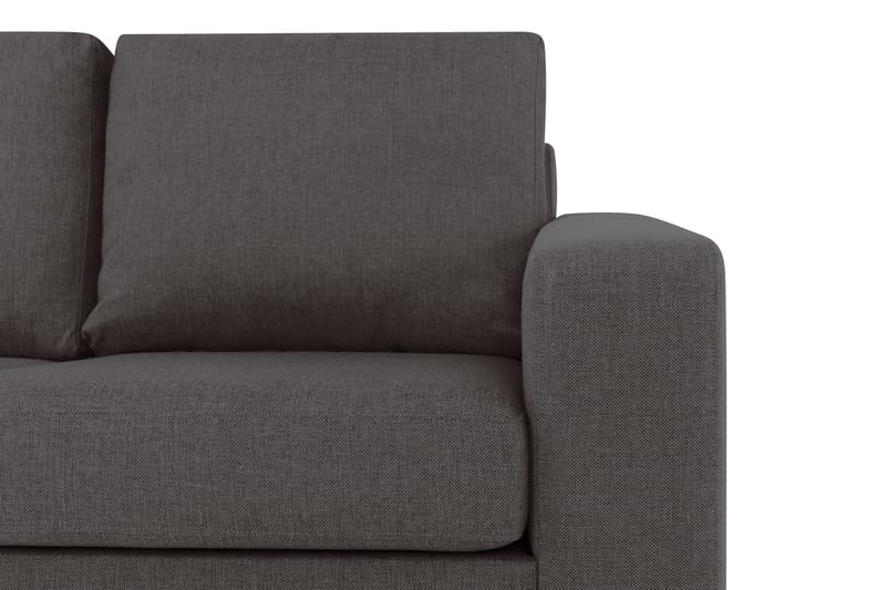 Crazy 3-seters Venstrevendt L-formet Sjeselongsofa i Stoff - Mørk grå - Møbler - Sofaer - Sofa med sjeselong