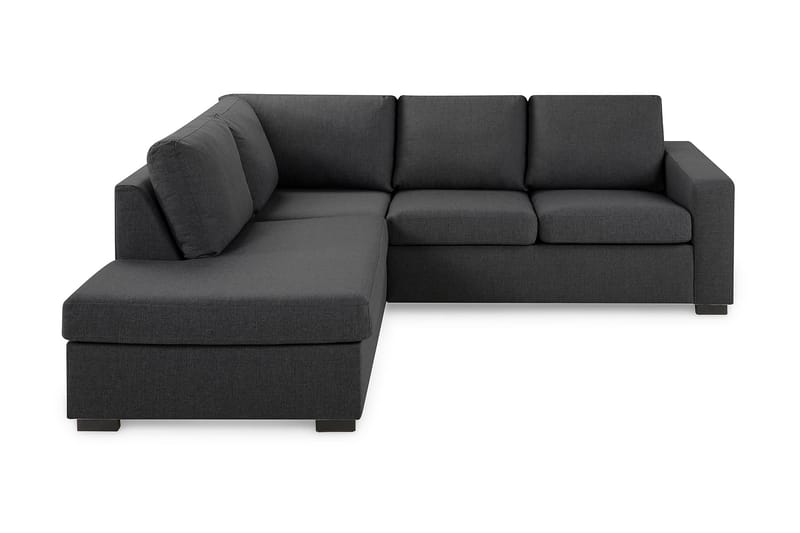 Crazy 3-seters Venstrevendt L-formet Sjeselongsofa i Stoff - Mørk grå - Møbler - Sofaer - Sofa med sjeselong