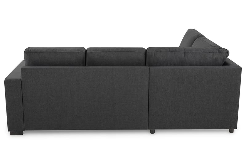 Crazy 3-seters Venstrevendt L-formet Sjeselongsofa i Stoff - Mørk grå - Møbler - Sofaer - Sofa med sjeselong