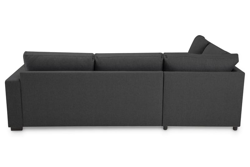 Crazy 3-seters Venstrevendt L-formet Sjeselongsofa i Stoff - Mørk grå - Møbler - Sofaer - Sofa med sjeselong
