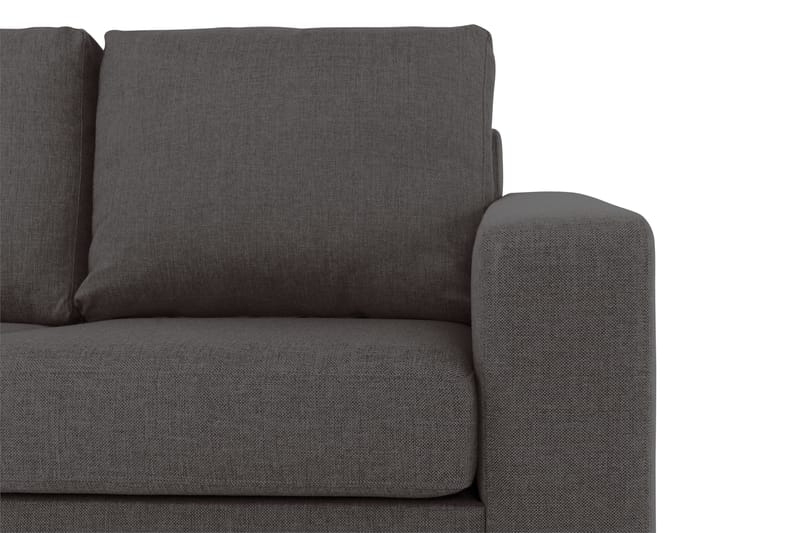 Crazy 3-seters Venstrevendt L-formet Sjeselongsofa i Stoff - Mørk grå - Møbler - Sofaer - Sofa med sjeselong