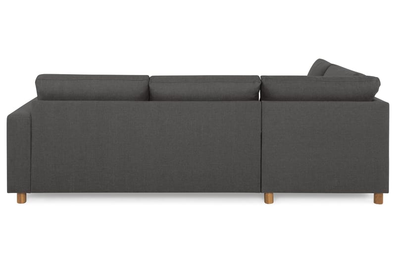 Crazy 3-seters Venstrevendt L-formet Sjeselongsofa i Stoff - Mørk grå - Møbler - Sofaer - Sofa med sjeselong