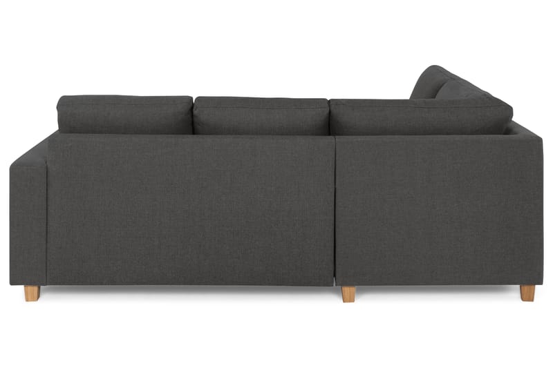 Crazy 3-seters Venstrevendt L-formet Sjeselongsofa i Stoff - Mørk grå - Møbler - Sofaer - Sofa med sjeselong