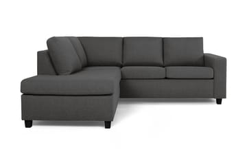 Crazy 3-seters Venstrevendt L-formet Sjeselongsofa i Stoff