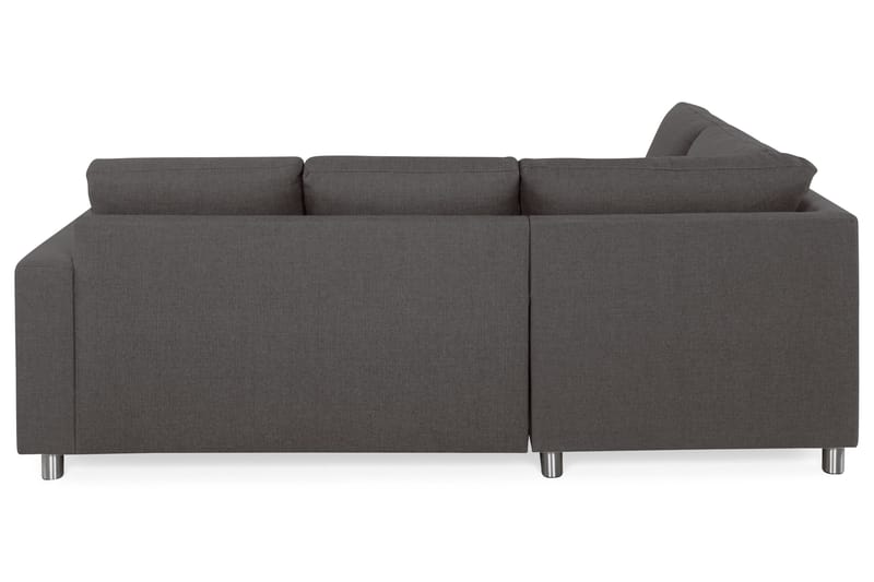 Crazy 3-seters Venstrevendt L-formet Sjeselongsofa i Stoff - Mørk grå - Møbler - Sofaer - Sofa med sjeselong