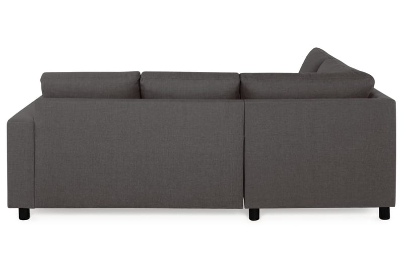 Crazy 3-seters Venstrevendt L-formet Sjeselongsofa i Stoff - Mørk grå - Møbler - Sofaer - Sofa med sjeselong - 2 seters sofa med divan