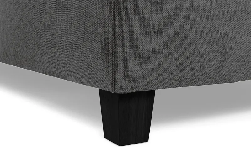 Crazy 3-seters Venstrevendt L-formet Sjeselongsofa i Stoff - Mørk grå - Møbler - Sofaer - Sofa med sjeselong - 2 seters sofa med divan