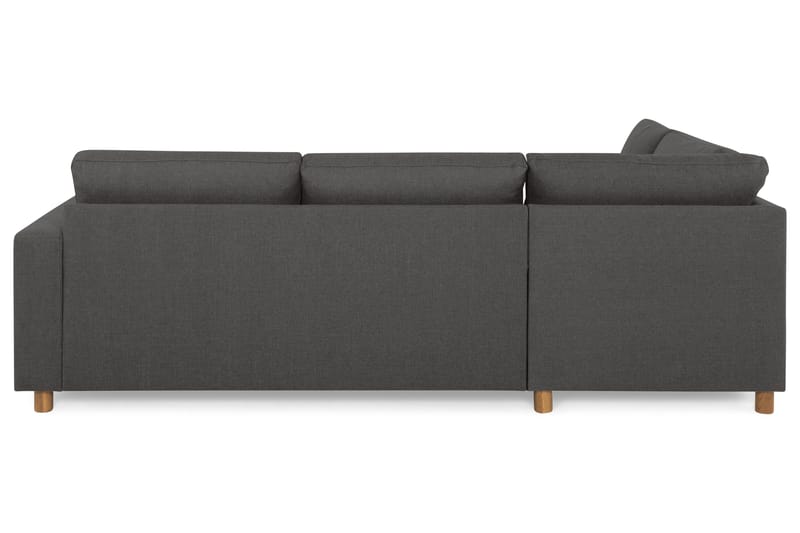 Crazy 3-seters Venstrevendt L-formet Sjeselongsofa i Stoff - Mørk grå - Møbler - Sofaer - Sofa med sjeselong - 3 seters sofa med divan