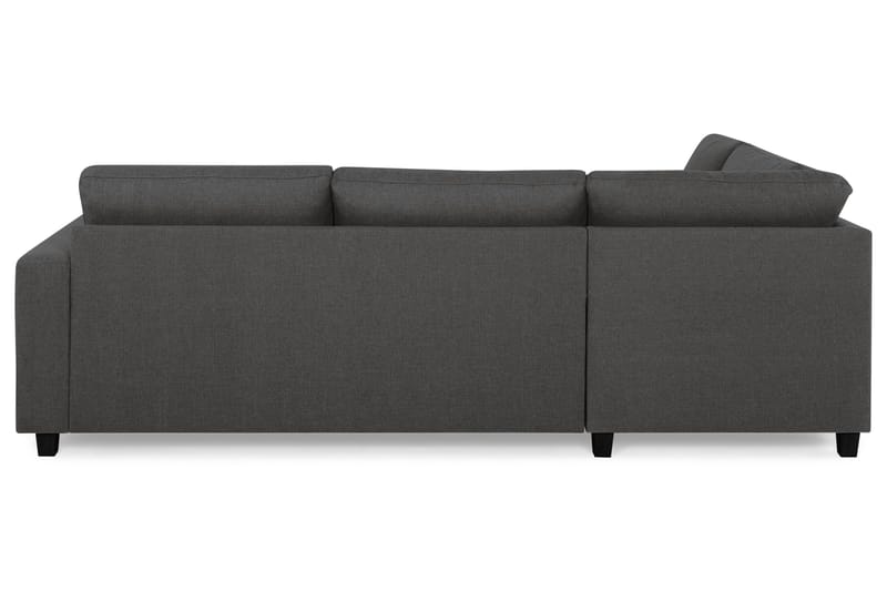 Crazy 3-seters Venstrevendt L-formet Sjeselongsofa i Stoff - Mørk grå - Møbler - Sofaer - Sofa med sjeselong - 3 seters sofa med divan