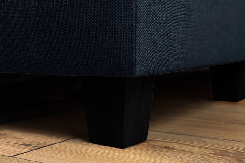 Crazy 3-seters Venstrevendt L-formet Sjeselongsofa i Stoff - Mørkeblå - Møbler - Sofaer - Sofa med sjeselong