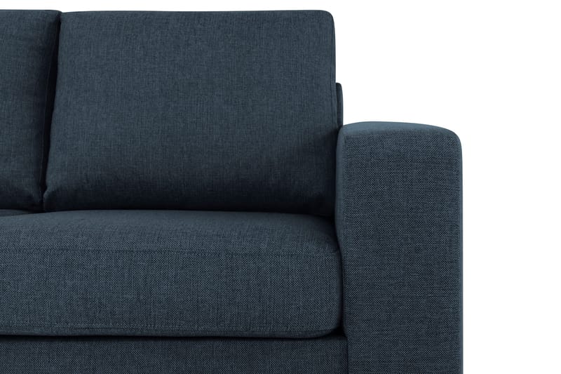 Crazy 3-seters Venstrevendt L-formet Sjeselongsofa i Stoff - Mørkeblå - Møbler - Sofaer - Sofa med sjeselong