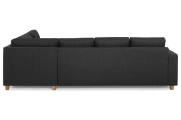 Crazy 4-seters Høyrevendt L-formet Sjeselongsofa i Stoff - Antrasitt - Møbler - Sofaer - Sofa med sjeselong