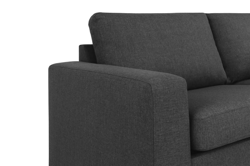 Crazy 4-seters Høyrevendt L-formet Sjeselongsofa i Stoff - Antrasitt - Møbler - Sofaer - Sofa med sjeselong
