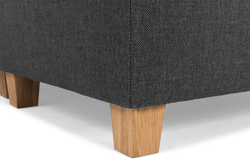 Crazy 4-seters Høyrevendt L-formet Sjeselongsofa i Stoff - Antrasitt - Møbler - Sofaer - Sofa med sjeselong - 3 seters sofa med divan