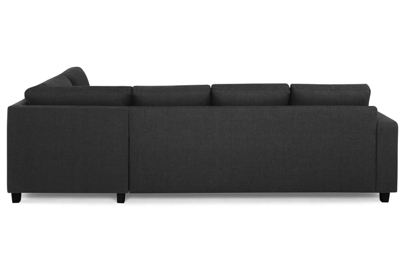 Crazy 4-seters Høyrevendt L-formet Sjeselongsofa i Stoff - Antrasitt - Møbler - Sofaer - Sofa med sjeselong - 3 seters sofa med divan