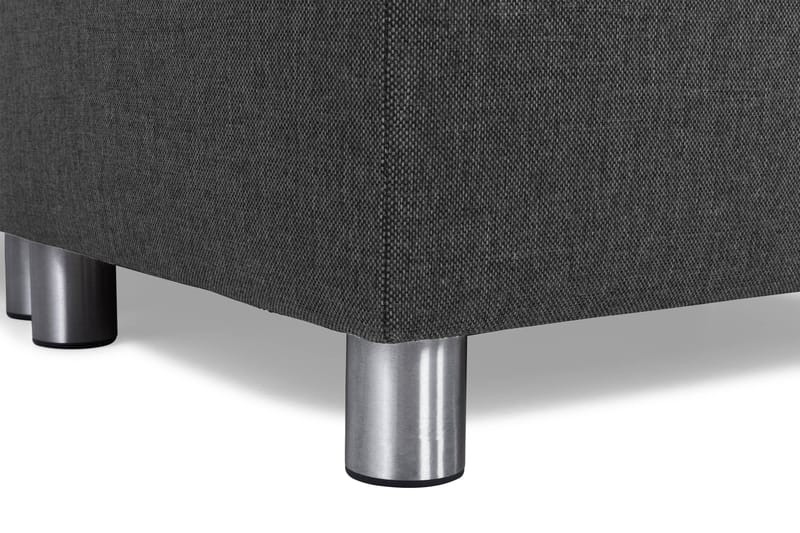 Crazy 4-seters Høyrevendt L-formet Sjeselongsofa i Stoff - Antrasitt - Møbler - Sofaer - Sofa med sjeselong - 3 seters sofa med divan