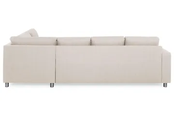 Crazy 4-seters Høyrevendt L-formet Sjeselongsofa i Stoff - Beige - Møbler - Sofaer - Sofa med sjeselong