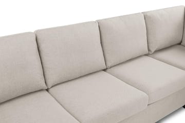 Crazy 4-seters Høyrevendt L-formet Sjeselongsofa i Stoff - Beige - Møbler - Sofaer - Sofa med sjeselong