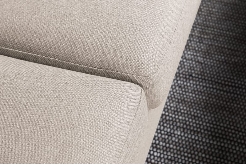 Crazy 4-seters Høyrevendt L-formet Sjeselongsofa i Stoff - Beige - Møbler - Sofaer - Sofa med sjeselong