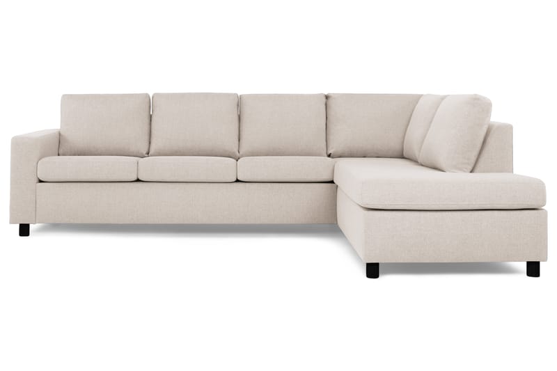 Crazy 4-seters Høyrevendt L-formet Sjeselongsofa i Stoff - Beige - Møbler - Sofaer - Sofa med sjeselong