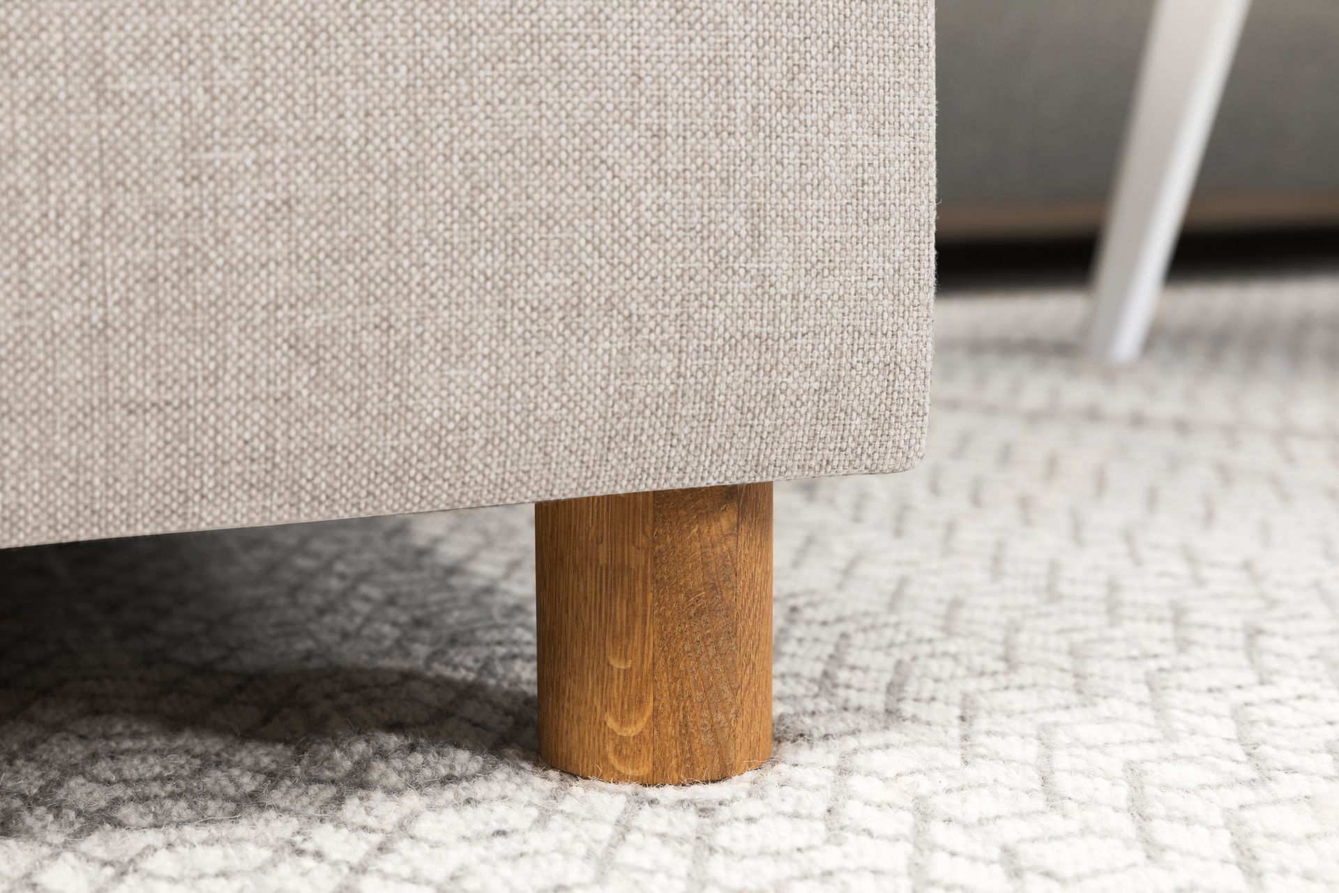 Crazy 4-seters Høyrevendt L-formet Sjeselongsofa i Stoff - Beige - Møbler - Sofaer - Sofa med sjeselong