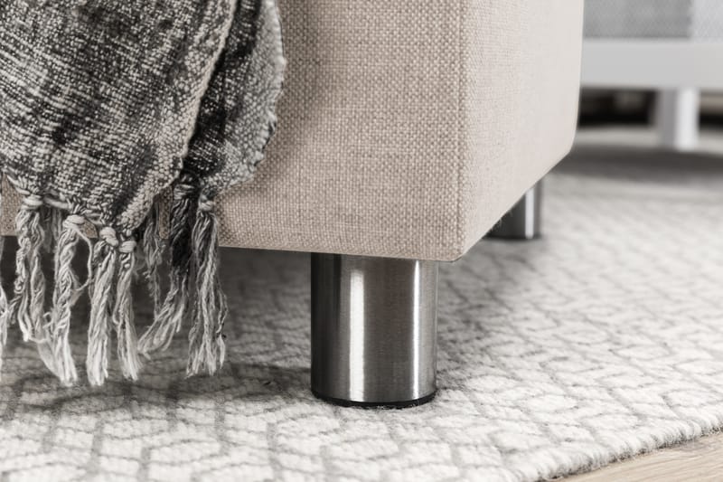 Crazy 4-seters Høyrevendt L-formet Sjeselongsofa i Stoff - Beige - Møbler - Sofaer - Sofa med sjeselong
