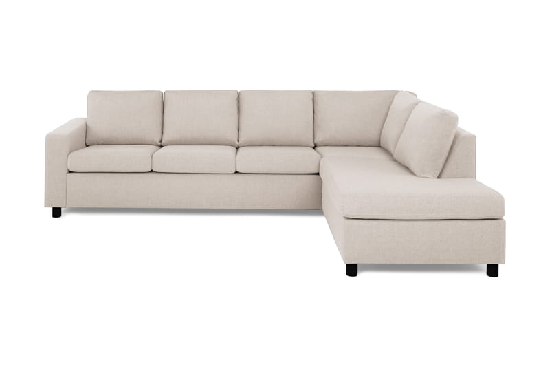 Crazy 4-seters Høyrevendt L-formet Sjeselongsofa i Stoff - Beige - Møbler - Sofaer - Sofa med sjeselong