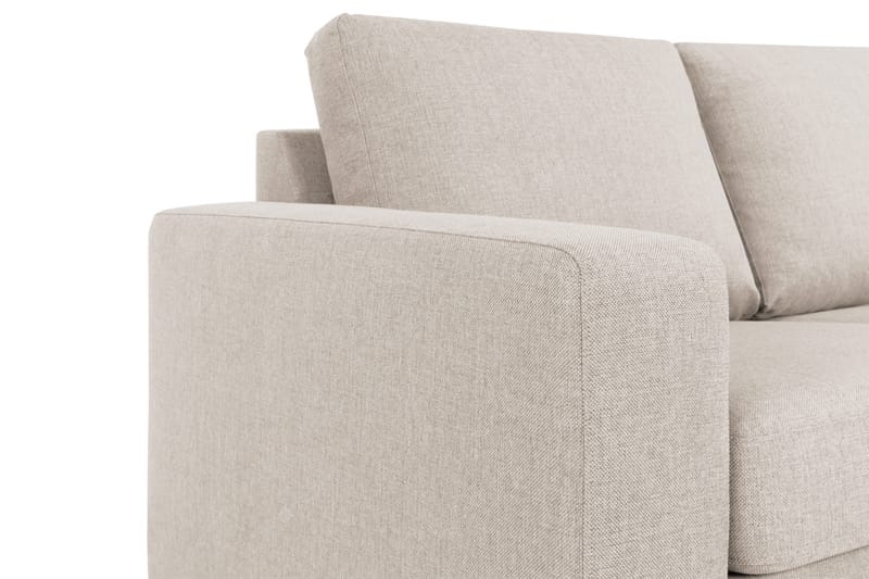 Crazy 4-seters Høyrevendt L-formet Sjeselongsofa i Stoff - Beige - Møbler - Sofaer - Sofa med sjeselong