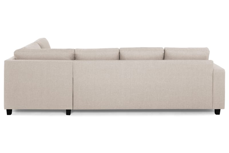 Crazy 4-seters Høyrevendt L-formet Sjeselongsofa i Stoff - Beige - Møbler - Sofaer - Sofa med sjeselong - 3 seters sofa med divan