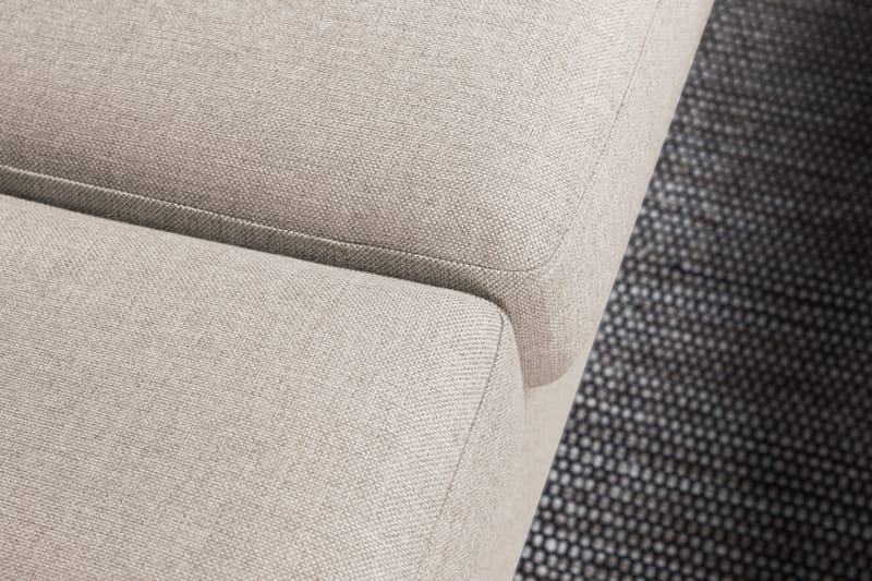 Crazy 4-seters Høyrevendt L-formet Sjeselongsofa i Stoff - Beige - Møbler - Sofaer - Sofa med sjeselong - 3 seters sofa med divan
