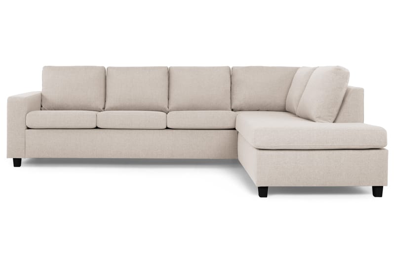 Crazy 4-seters Høyrevendt L-formet Sjeselongsofa i Stoff - Beige - Møbler - Sofaer - Sofa med sjeselong