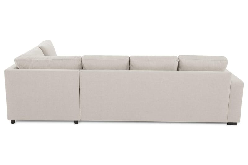 Crazy 4-seters Høyrevendt L-formet Sjeselongsofa i Stoff - Beige - Møbler - Sofaer - Sofa med sjeselong - 3 seters sofa med divan