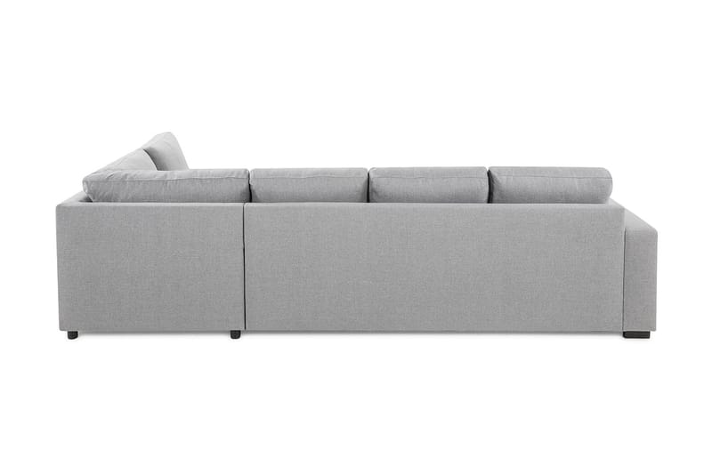 Crazy 4-seters Høyrevendt L-formet Sjeselongsofa i Stoff - Grå - Møbler - Sofaer - Sofa med sjeselong