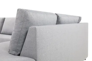 Crazy 4-seters Høyrevendt L-formet Sjeselongsofa i Stoff - Grå - Møbler - Sofaer - Sofa med sjeselong
