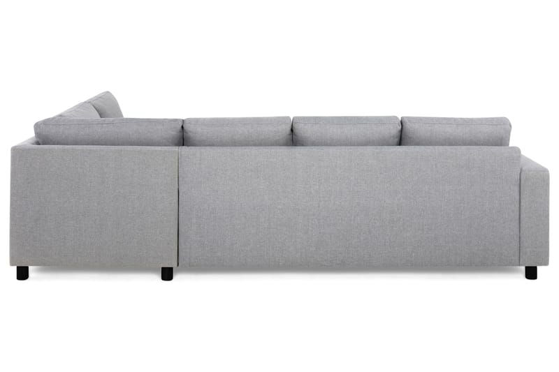 Crazy 4-seters Høyrevendt L-formet Sjeselongsofa i Stoff - Grå - Møbler - Sofaer - Sofa med sjeselong