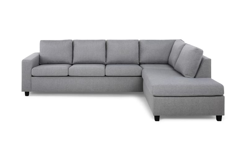 Crazy 4-seters Høyrevendt L-formet Sjeselongsofa i Stoff - Grå - Møbler - Sofaer - Sofa med sjeselong