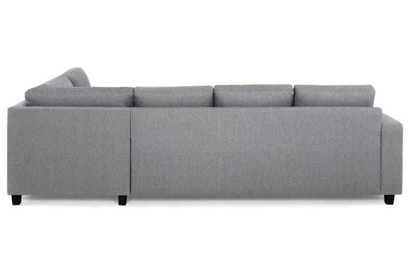 Crazy 4-seters Høyrevendt L-formet Sjeselongsofa i Stoff - Grå - Møbler - Sofaer - Sofa med sjeselong