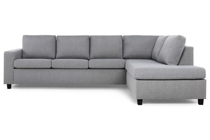 Crazy 4-seters Høyrevendt L-formet Sjeselongsofa i Stoff - Grå - Møbler - Sofaer - Sofa med sjeselong