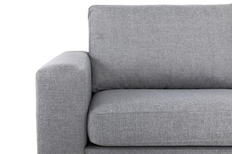 Crazy 4-seters Høyrevendt L-formet Sjeselongsofa i Stoff - Grå - Møbler - Sofaer - Sofa med sjeselong