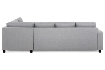 Crazy 4-seters Høyrevendt L-formet Sjeselongsofa i Stoff - Grå - Møbler - Sofaer - Sofa med sjeselong