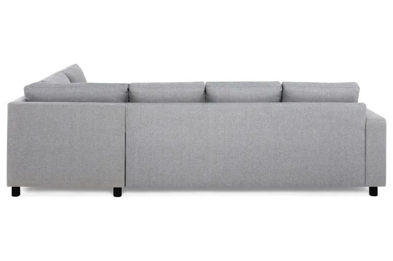 Crazy 4-seters Høyrevendt L-formet Sjeselongsofa i Stoff - Grå - Møbler - Sofaer - Sofa med sjeselong