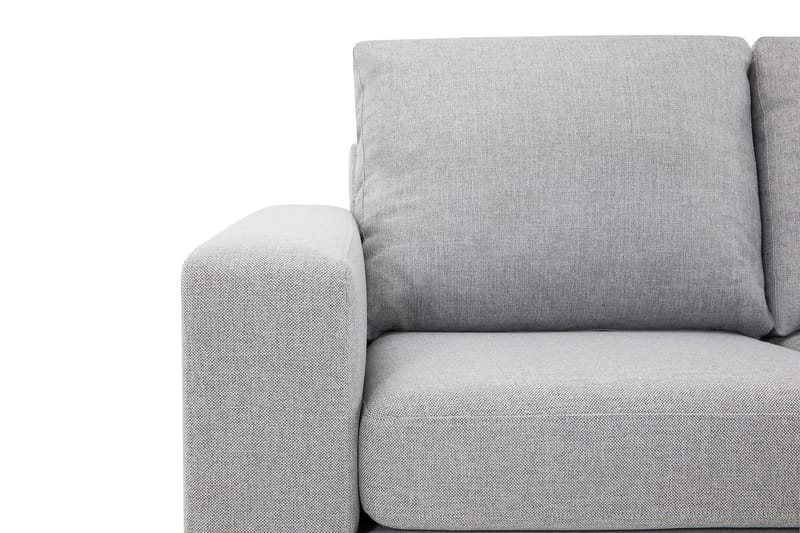 Crazy 4-seters Høyrevendt L-formet Sjeselongsofa i Stoff - Grå - Møbler - Sofaer - Sofa med sjeselong - 3 seters sofa med divan