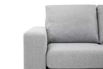 Crazy 4-seters Høyrevendt L-formet Sjeselongsofa i Stoff - Grå - Møbler - Sofaer - Sofa med sjeselong
