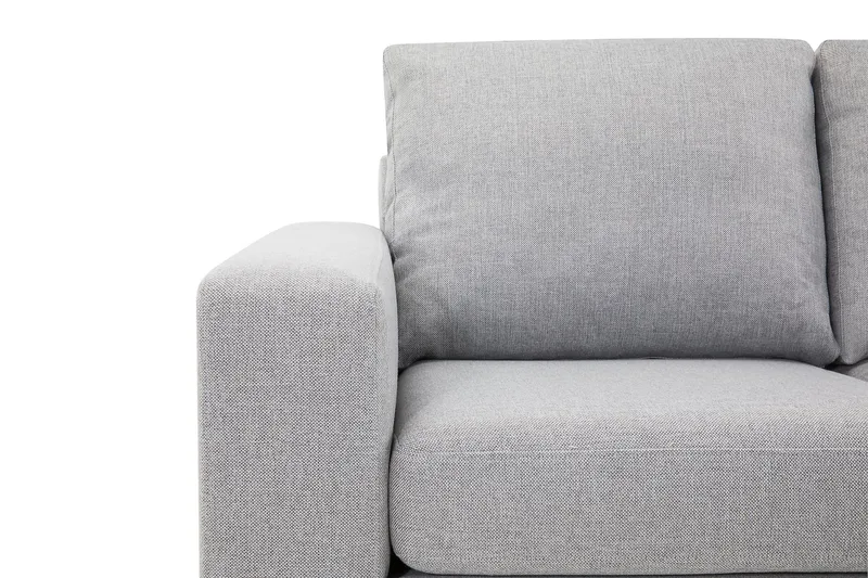 Crazy 4-seters Høyrevendt L-formet Sjeselongsofa i Stoff - Grå - Møbler - Sofaer - Sofa med sjeselong - 3 seters sofa med divan