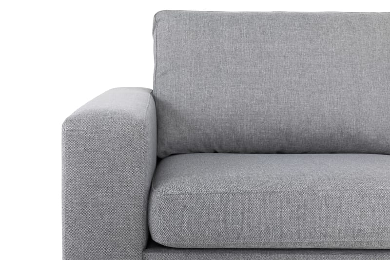 Crazy 4-seters Høyrevendt L-formet Sjeselongsofa i Stoff - Grå - Møbler - Sofaer - Sofa med sjeselong
