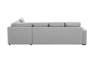 Crazy 4-seters Høyrevendt L-formet Sjeselongsofa i Stoff - Grå - Møbler - Sofaer - Sofa med sjeselong