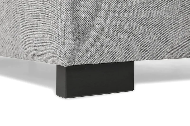 Crazy 4-seters Høyrevendt L-formet Sjeselongsofa i Stoff - Grå - Møbler - Sofaer - Sofa med sjeselong - 3 seters sofa med divan